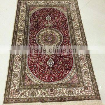 good quality! turkish hand knotted silk rug handmade silk carpet rug