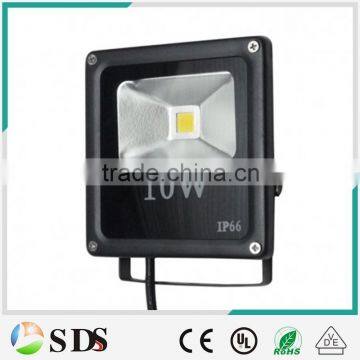 LED flood light 10W IP66 Integrated Warm White Black LED Floodlight factory