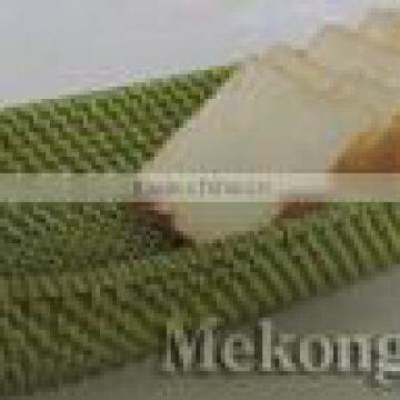 Woven Full Rattan Bread Basket Oval Green