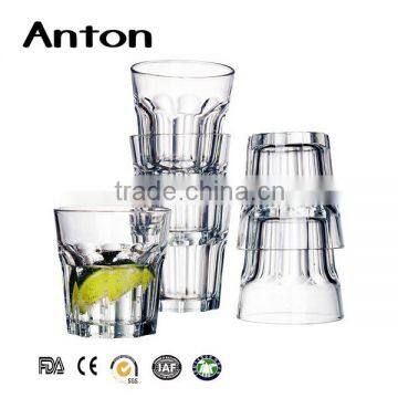 165ml clear drinking lipton glass cup