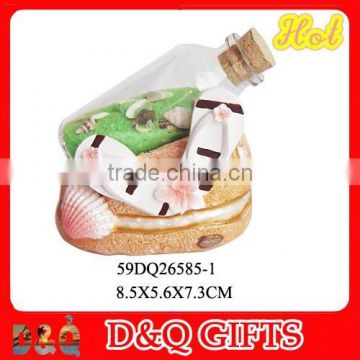 2015 beach souvenir resin sand bottle