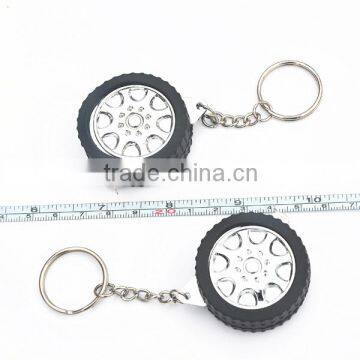 1m mini steel keychain shape tire custom tape measure stanley tools branded Your Logo or Name