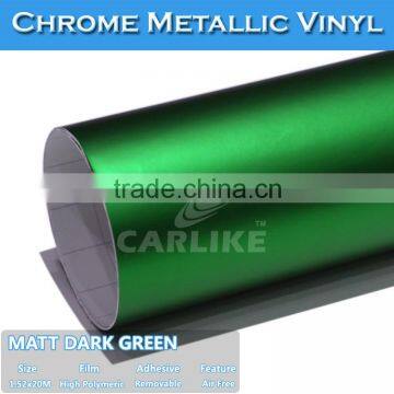 CARLIKE Colored Metallic Matt Chrome Vinyl Film Car Body Wrap Quality Choice photo-3