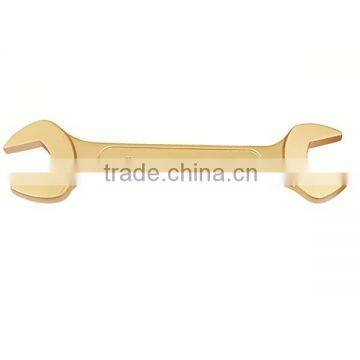 Safety non sparking hand tools aluminum bronze double open end wrenches