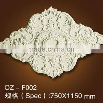 wall accessory PU Ceiling medallion /Carving Lamp holder ceiling decoration for salon