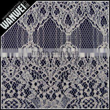 7 Discount High Quality hottest sale nylon polyester lace fabric for garment 3126