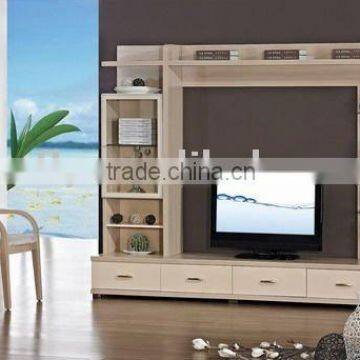 Modern wooden TV cabinet set