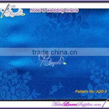Square 90" * 90" Poly Jacquard Tablecloths With Floral Pattern for Table Decorations in Wedding Events photo-2
