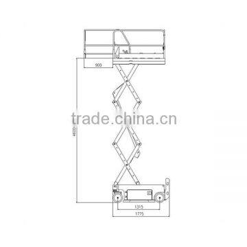 4m Lifting Height Mini Scissor Lift for Sale