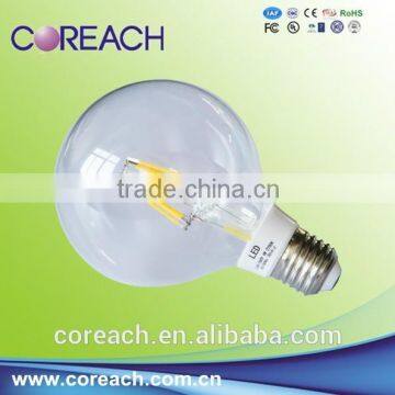 cri 80 110--140lm/w high brightness 4w led filament bulb light e27