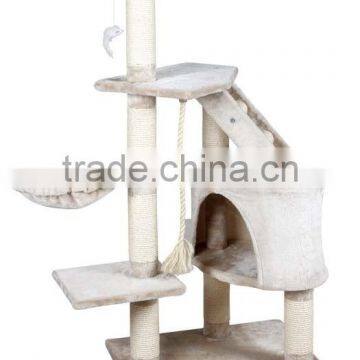 Zhejiang Huzhou Anji Kaifeng small wood and sisal Cat Tree ,cat Scratcher Post ,cat climbing frame,cat condo KF8012
