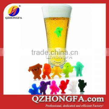 hot selling colorful cartoon silicone wine glass marker                        
                                                Quality Choice