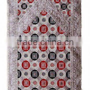 Custom design 100%Chenille jacquard woven muslim prayer rug mat