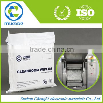 micro-denier China Manufacturer 100% polyester Cleanroom Wiper