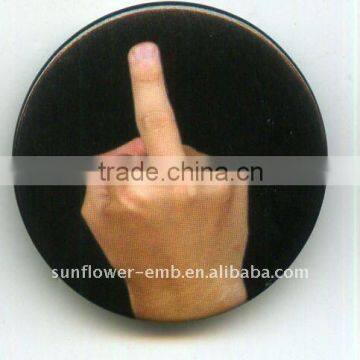 The finger Pin button badge