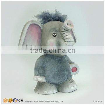 Birthday Baby Gift About Ceramic Blue Cartoon Elephant