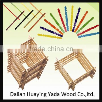 Hobby and Grooved Birch Wood Craft Sticks for Arts and Crafts Project