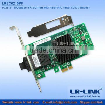 PCIe x1 1000Base-LX Single Port 1G Gigabit SM 20KM Fiber NIC SC Port(Broadcom 5708S Based)