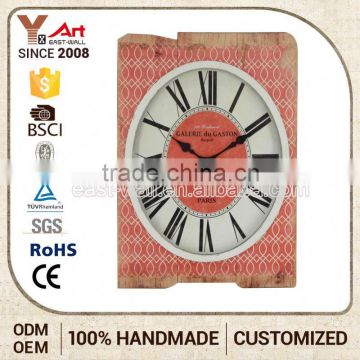 Advertising Promotion 100% Warranty 3D Custom Antique Style Stained Glass Wall Clock