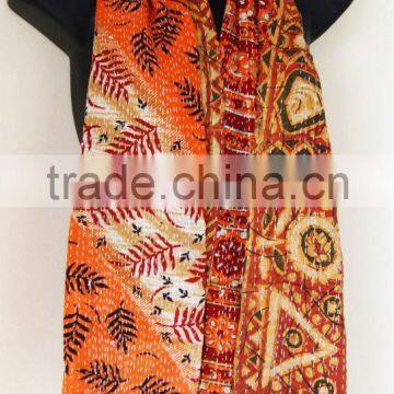 Vintage Dupatta Long Stole Hand Embroidered Kantha