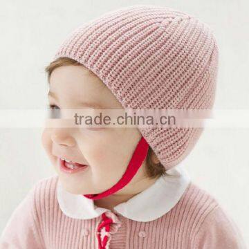 DB232 dave bella autumn winter baby hat earflat caps newborn hat