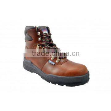 Trainix Brown Industrial Leather Safety Shoes / Industrial Leather Shoes (SFT-1221)