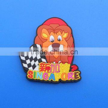 3D Singapore lion PVC fridge sticker souvenir gift fridge magnet