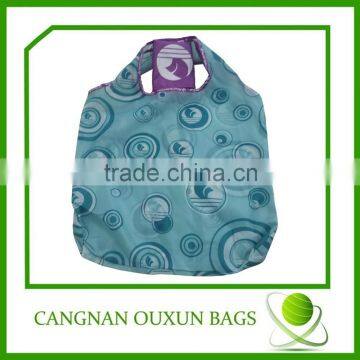 Color printing foldable washable shopping bag