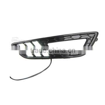 Car Accessories Daytime Running Light LED DRL Fog Lamp Front Bumper Fog Light For Ford Focus 3 2015 Sedan Quality Choice photo-2