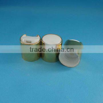 gold aluminum disc cap 24/410, aluminum disc cap, gold color alumite cap