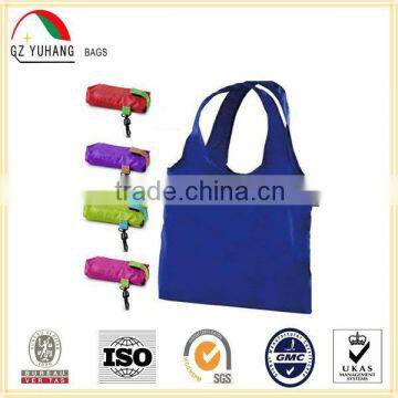 Reusable Foldable Shopping Bag with plastic hook