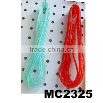 DIY make extra long reelable telephone wire twist rubber band twist bracelet