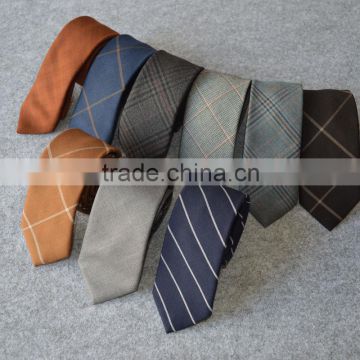 Checked 100% Plain Cotton Ties Business Wedding Party Ties