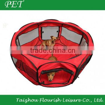 Pen Tent for Pets, Large/Red/carry storage bag