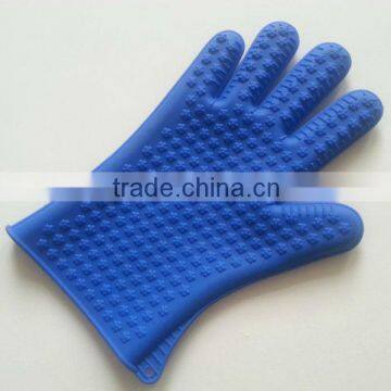 SM-128 hot selling silicone glove with five fingers