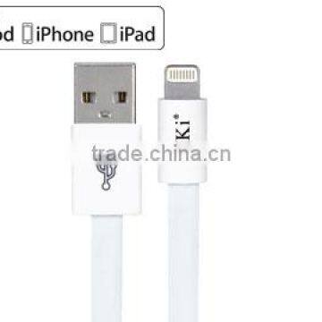 MFi Approved USB Sync Charge Cable For iPhone 5, TPE Made 2.4amp Current Max