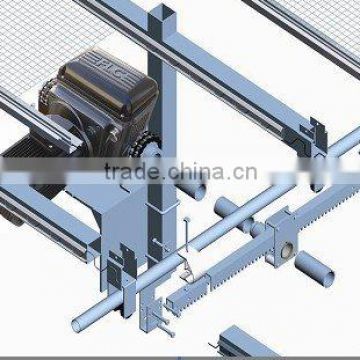 Rack and Pinion Drive Curtain Greenhouse Shading System