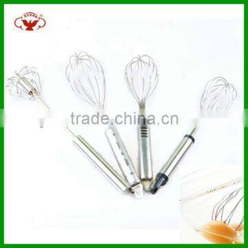 High quality manual China egg beater 10 inch stainless steel