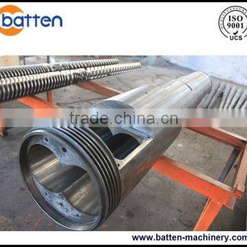 twin conical bimetallic extruder screw barrel factory for plastic machine