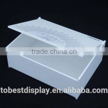 beautiful wholesale white acrylic box,small acrylic box,custom acrylic box manufacturer