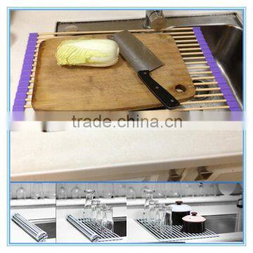 Up Cushion Collapsible Roll up Dish Rack Drying photo-6
