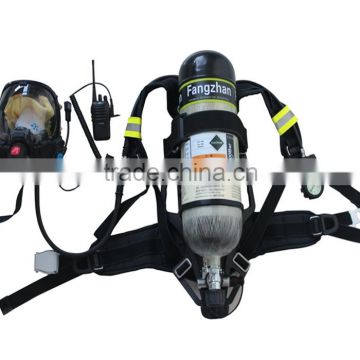 SCBA , open-circuit Positive pressure breathing apparatus with fire alarms