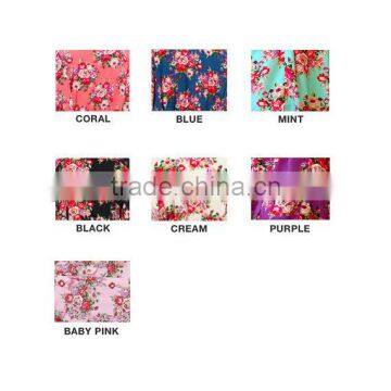 Cheap Rayon Cotton Floral Flower Spa Bath Robe photo-4