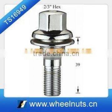 dacroment m12x1.75mm with large rim high strength wheel bolt