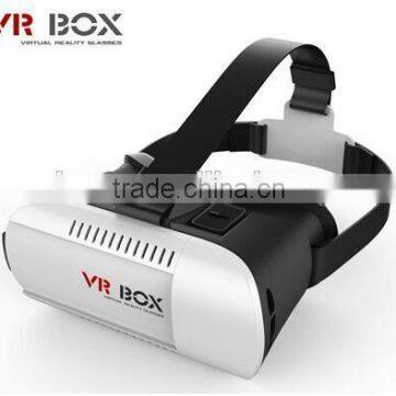 Ardboard HeadMount VR BOX 2.0 Version VR Virtual 3D Glasses + White Wireless Bluetooth Remote Controller photo-3