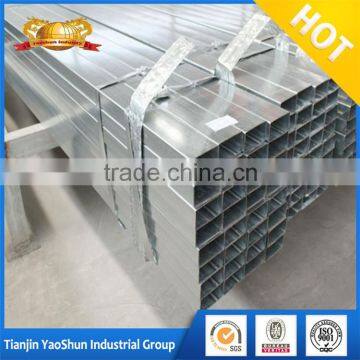 Z100 Z120 Z275 Pre Galvanized Square Rectangle Steel Pipe Tube Hollow Section