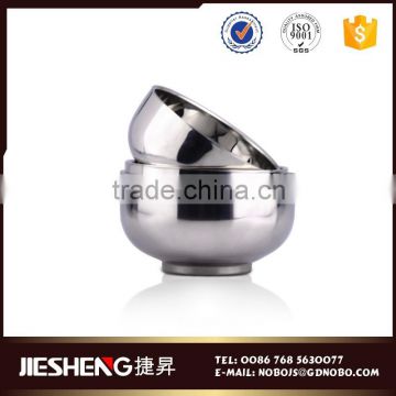 smooth surface stainless steel soup bowl