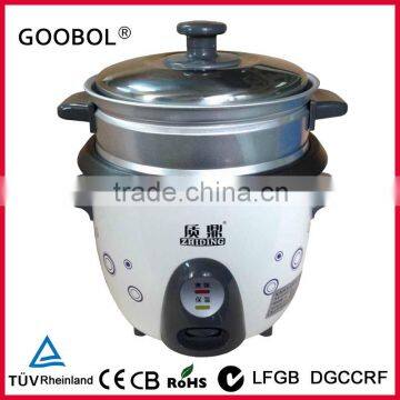 small drum rice cooker with steamer kitchen appliance