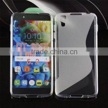 TPU Cell Case cover For Alcatel One Touch Idol 4 OT-6055 Soft Silicon Gel Covers