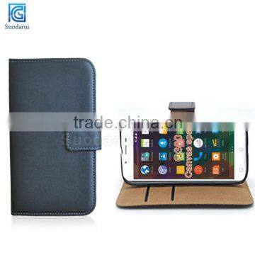 2015 New Arrival Leather Wallet Mobile Phone Cases Cover For Micromax Canvas spark Q380